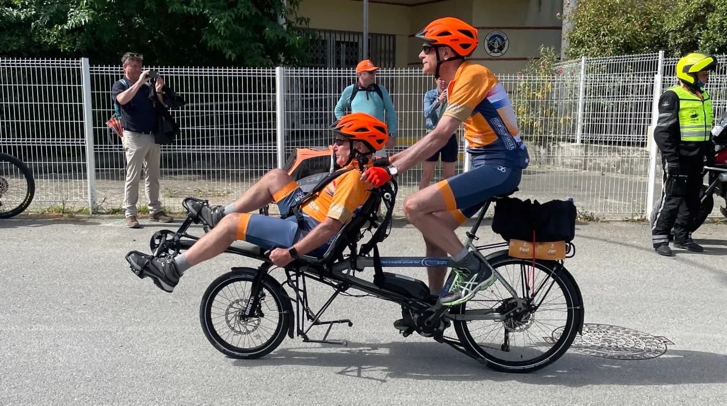Man på cykel